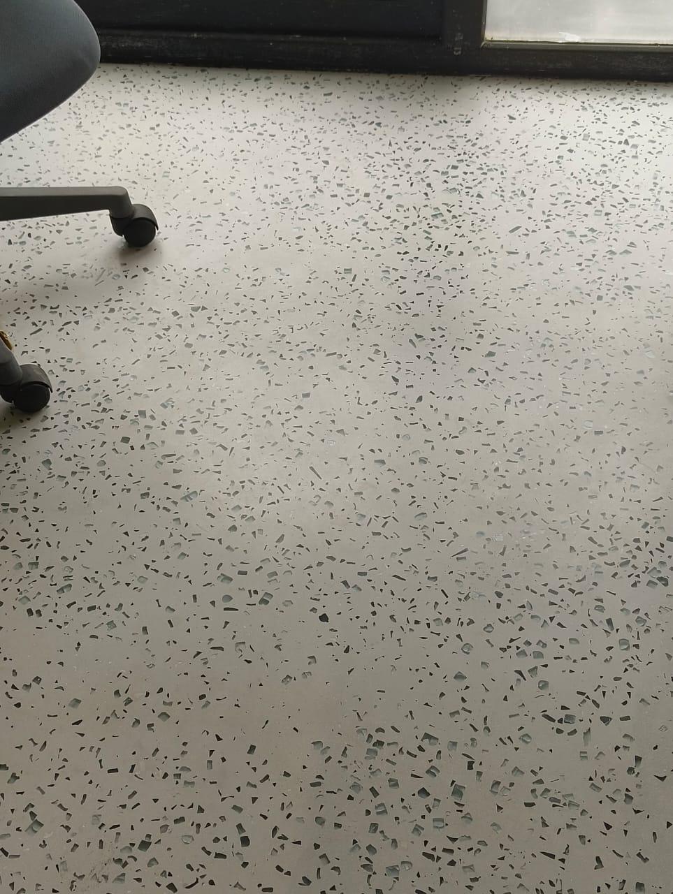 Artisanal Aggregate Living Room Floor Overlay