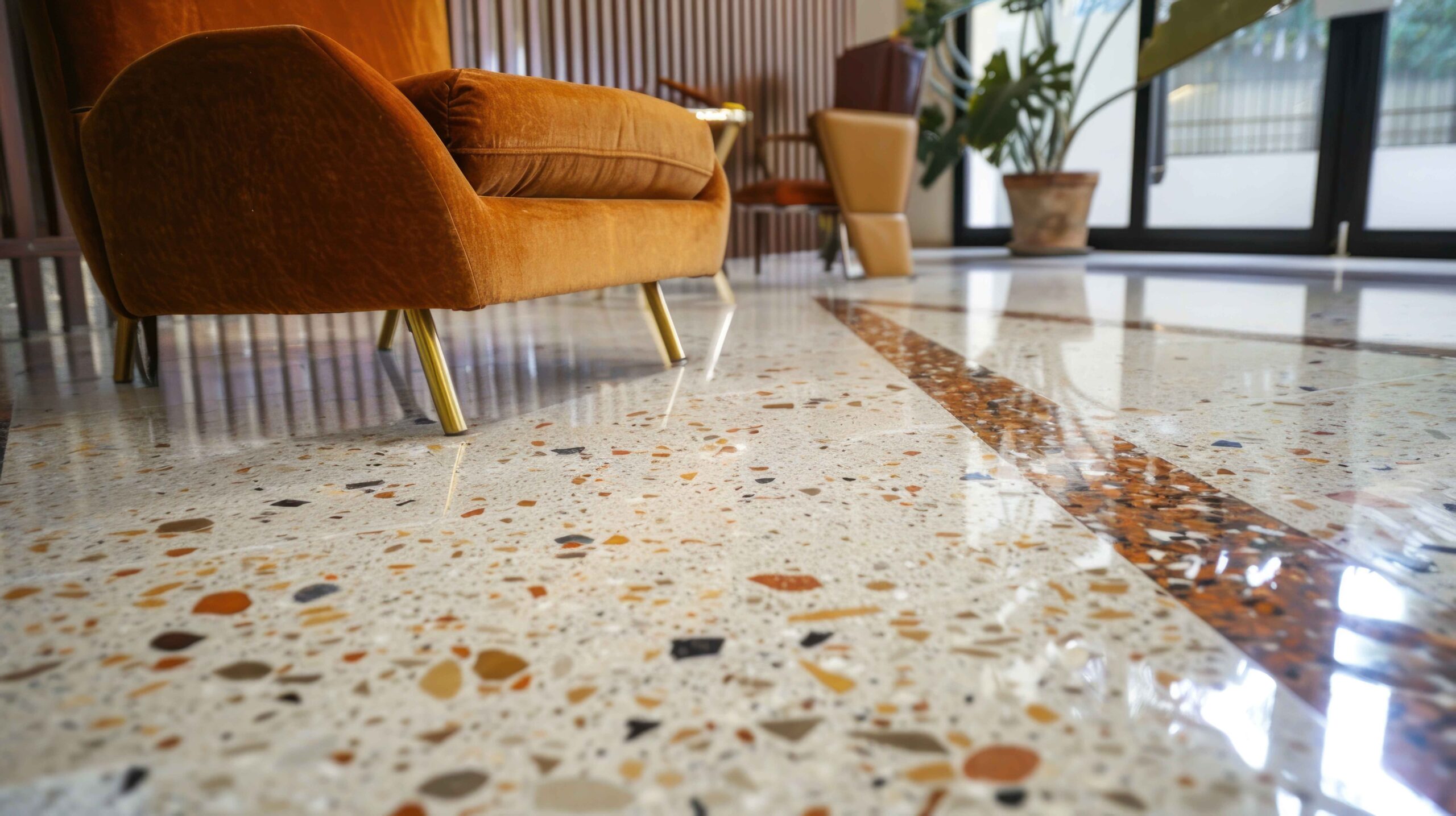 High-traffic Commercial Terrazzo Installation